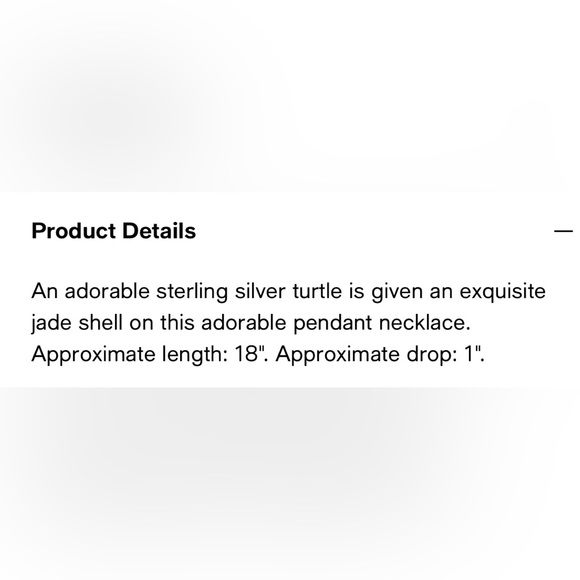NWT R.H. Macy jade turtle necklace. Sterling silver. Original box. - Picture 12 of 12